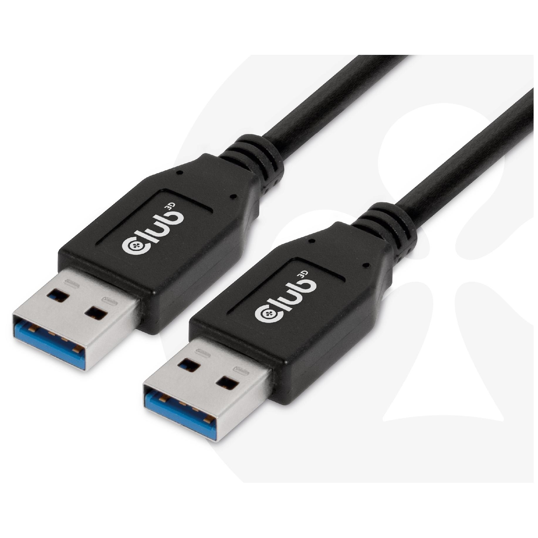 Club 3D USB 3.2 Gen 2 Cable, 0.5m, Black
