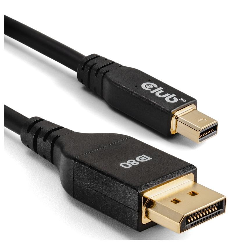Câble Club 3D DisplayPort - 1 m, Mini vers DisplayPort Noir
