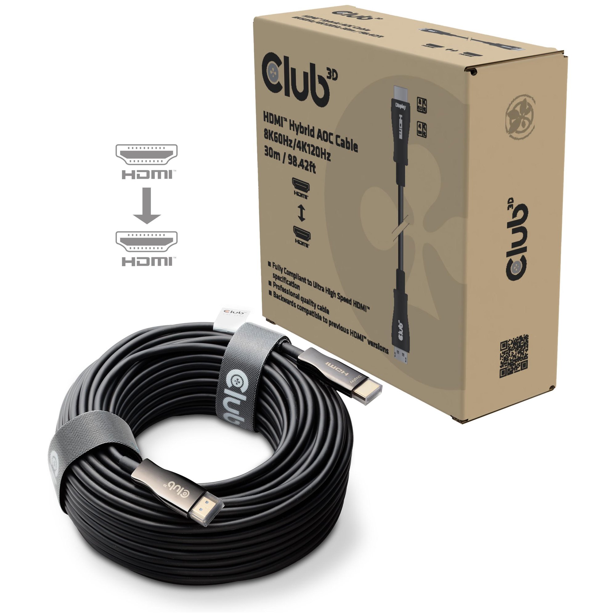 Club 3D HDMI Cable 30m (Type A, Standard) - Black