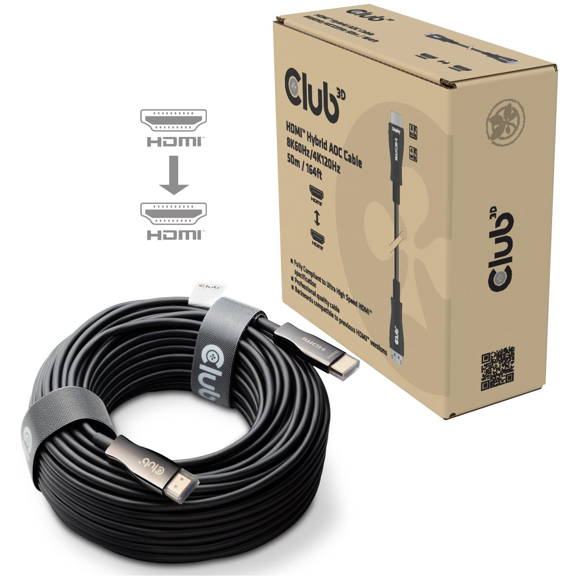 Club 3D HDMI Cable 50m (Type A, Standard) Black