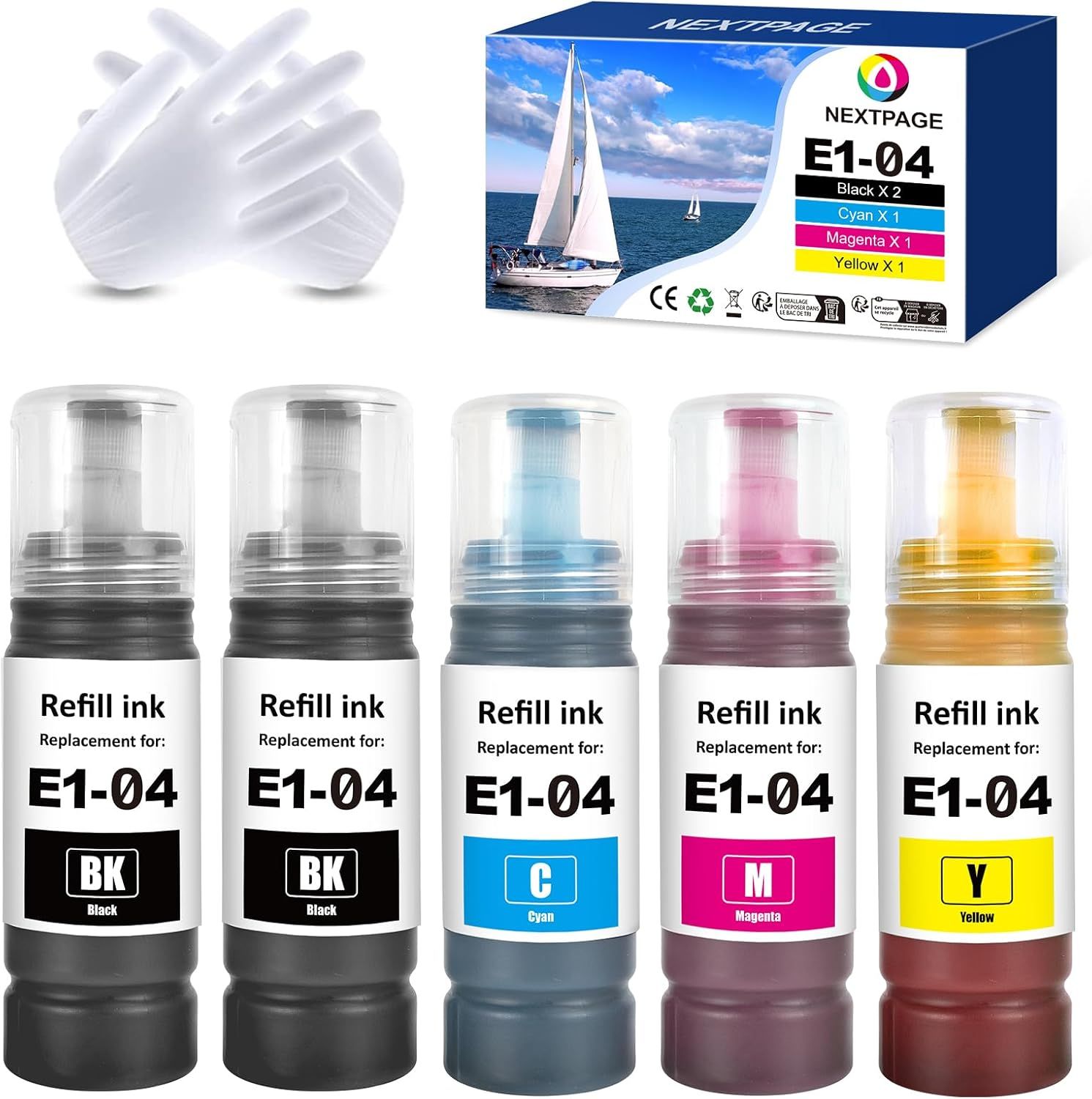 NextPage 104 Color Ink Multipack for Epson EcoTank Printers