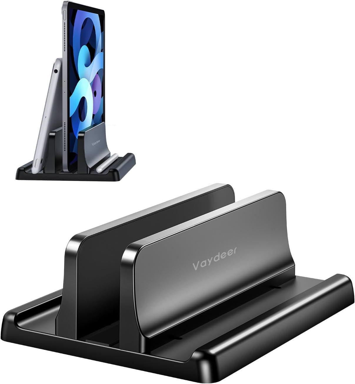Vaydeer Vertical Laptop Stand, Adjustable 3-in-1 Laptop Desk for Macbook/Pro, PC, iPad, up to 17 inches