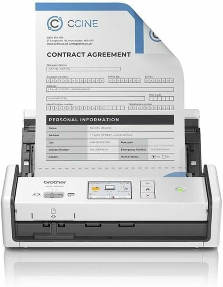 Brother ADS-1800W - Wireless Scanner, Compact and Portable
