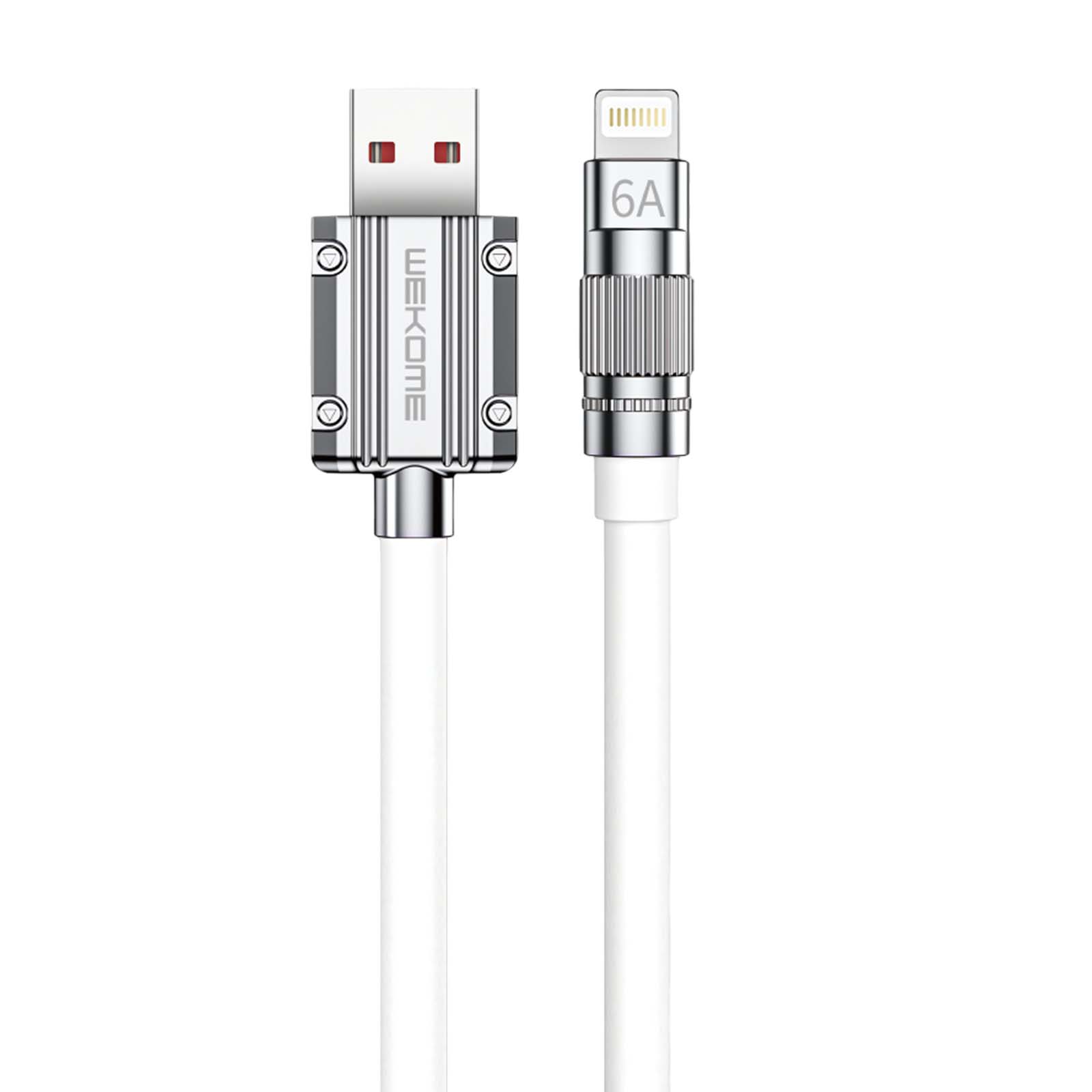Wekome Lightning Cable 1m, Single Series, White