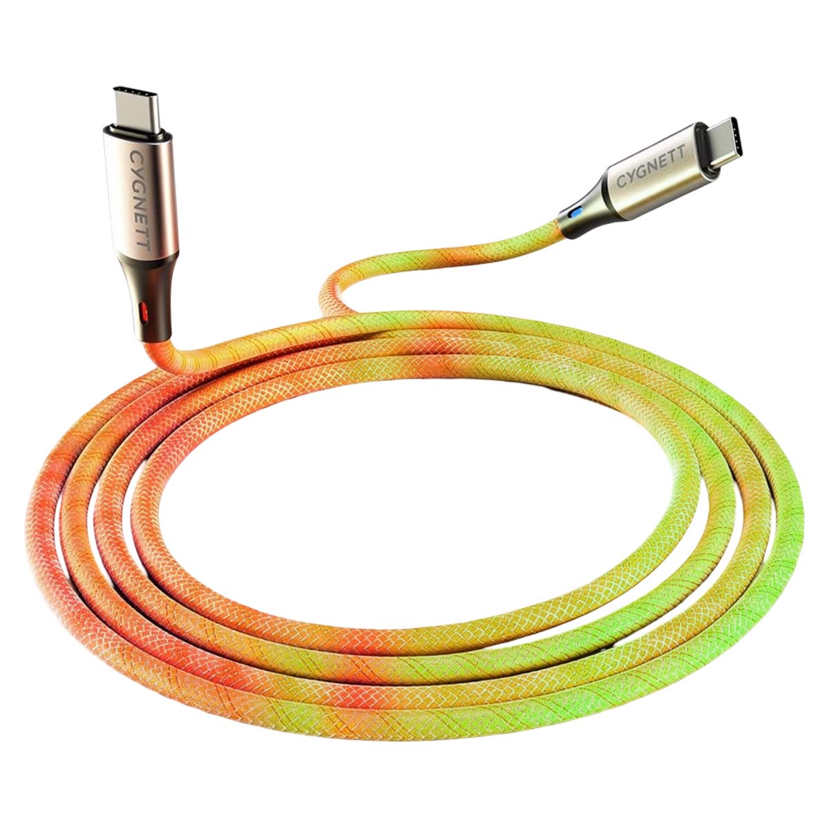 Cygnett 1.2m USB-C Bright Cable, 60W Fast Charging and 480 Mbps Transfer