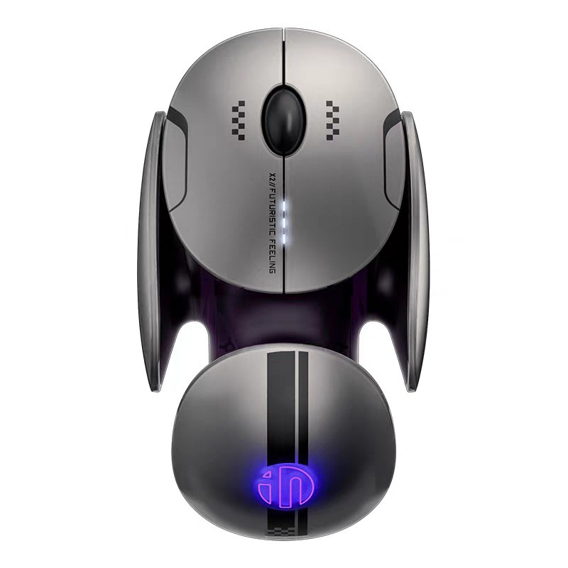 Bluetooth Mechanical Mouse, Rechargeable Type-C, Silent Office, Power Display, Esports Mouse