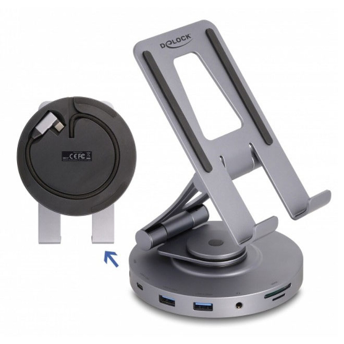 DeLock Tablet & Laptop Docking Station with Holder