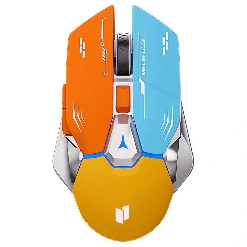 Souris mécanique Bluetooth silencieuse avec éclairage RGB, marque OEM
