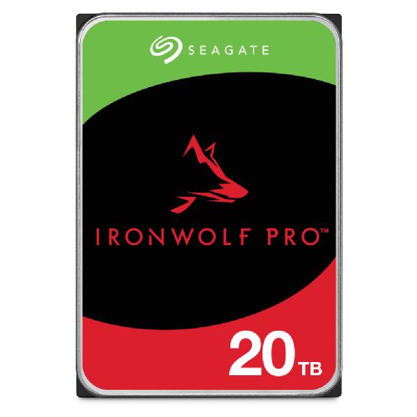 Disco duro Seagate IronWolf Pro 20 TB, 7200 RPM, 256 MB de caché, 3.5 pulgadas