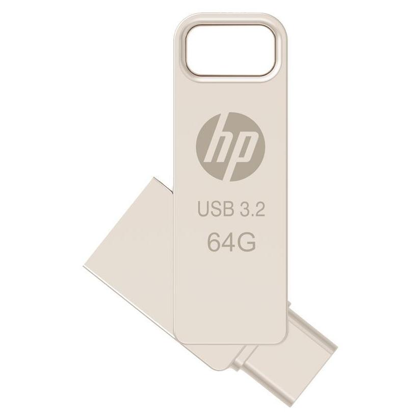 PNY HP x206C 64GB USB Flash Drive with Type-A and Type-C Connectors