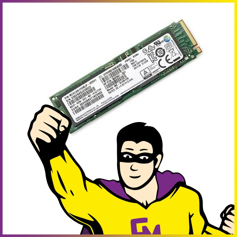 Samsung M.2 NVMe SSD 512GB (MZ VLW5120)