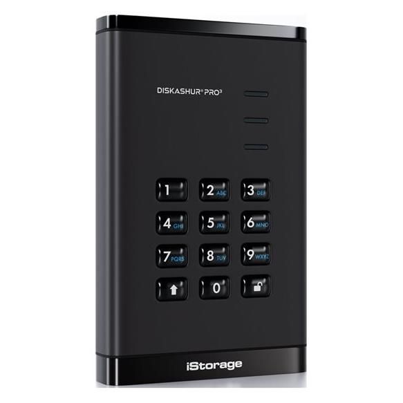 iStorage diskAshur PRO³ - SSD chiffré de 1 To - Disque dur externe portable avec connecteur USB-C