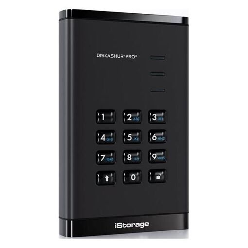 iStorage diskAshur PRO³ - 1TB Encrypted SSD - Portable External Drive with USB-C