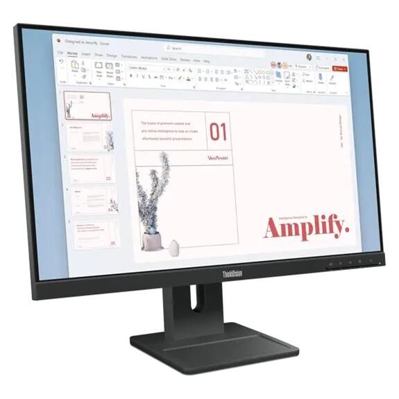 Monitor Lenovo ThinkVision E24-40 - Pantalla LED de 24', 1920x1080 Full HD, 100Hz IPS, 4ms de tiempo de respuesta