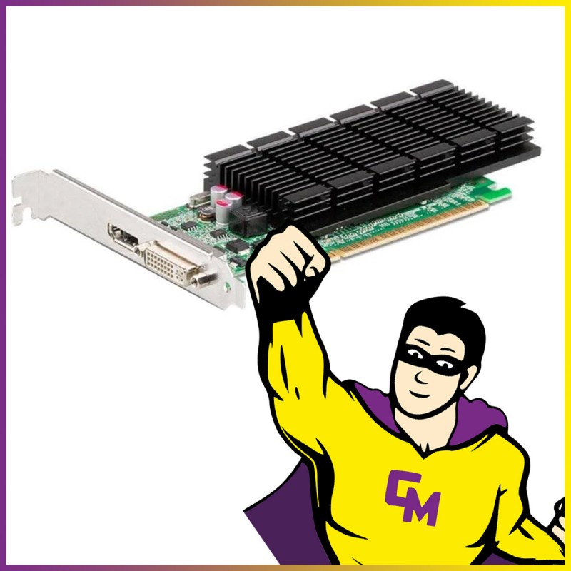 Nvidia GeForce 605 Graphics Card 1GB DDR3 PCI-Express DP DVI-I High Profile