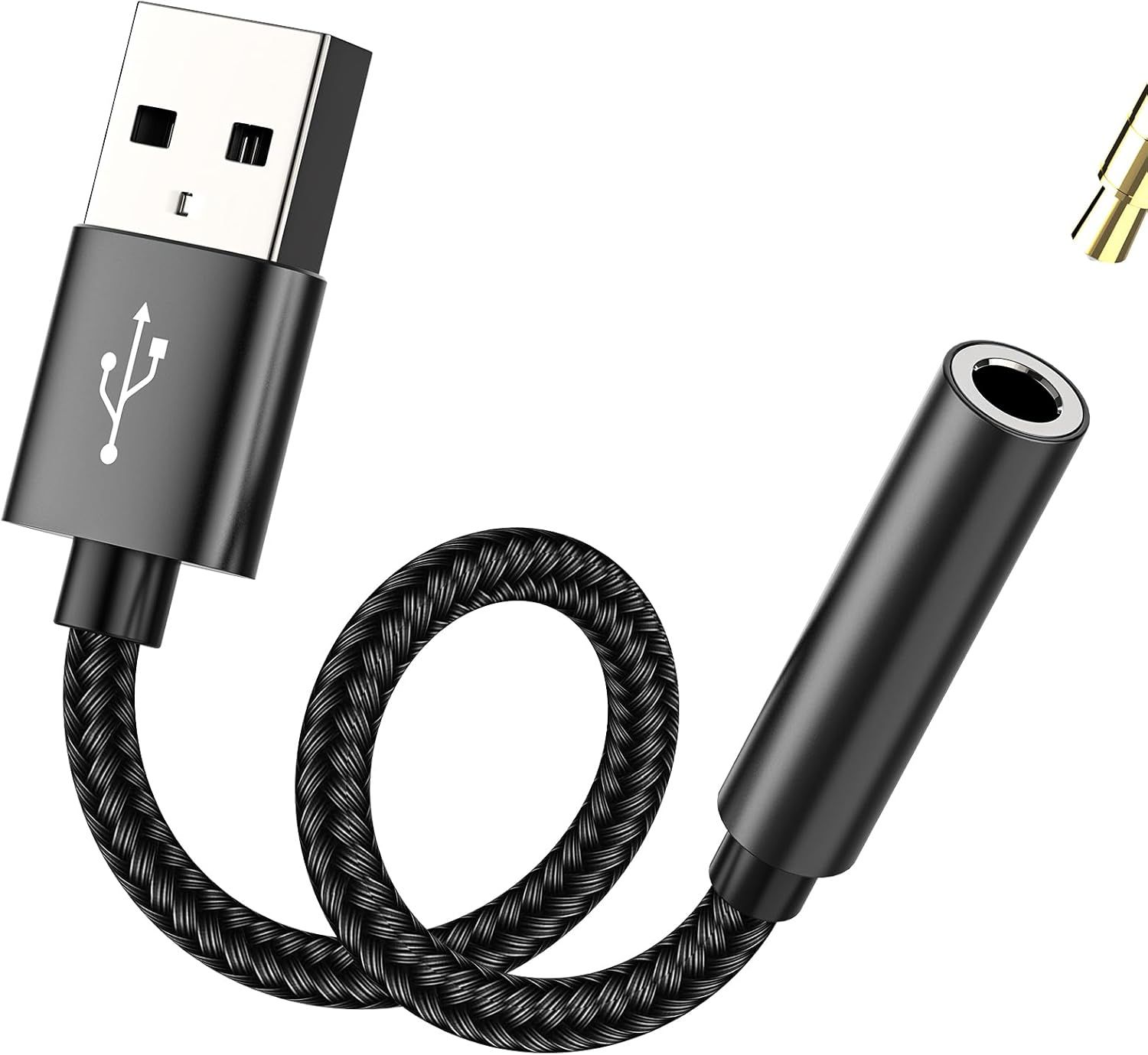 LORANKA USB Male to 3.5mm Female Audio Adapter