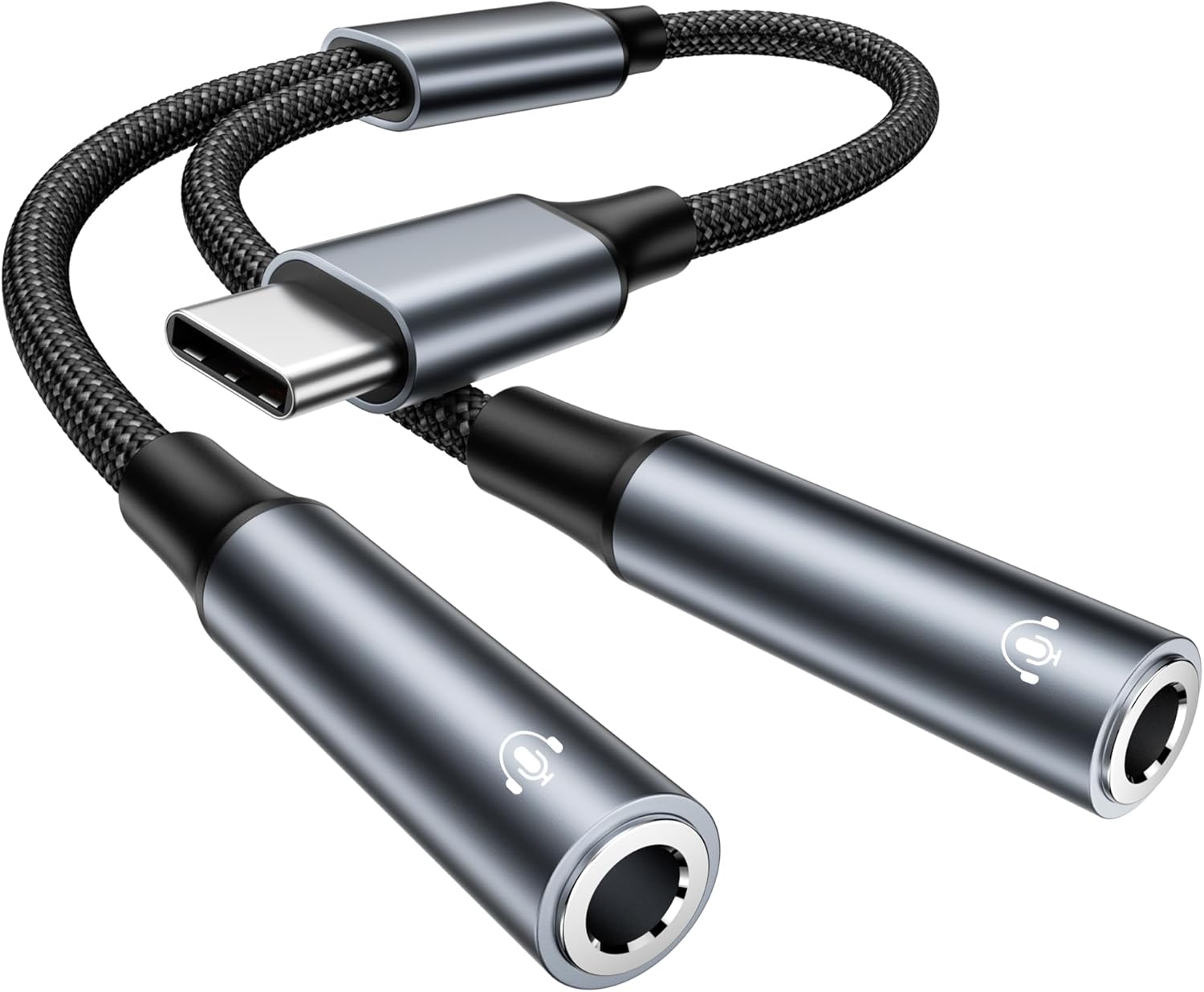 LORANKA USB-C to 3.5mm Double Jack Adapter