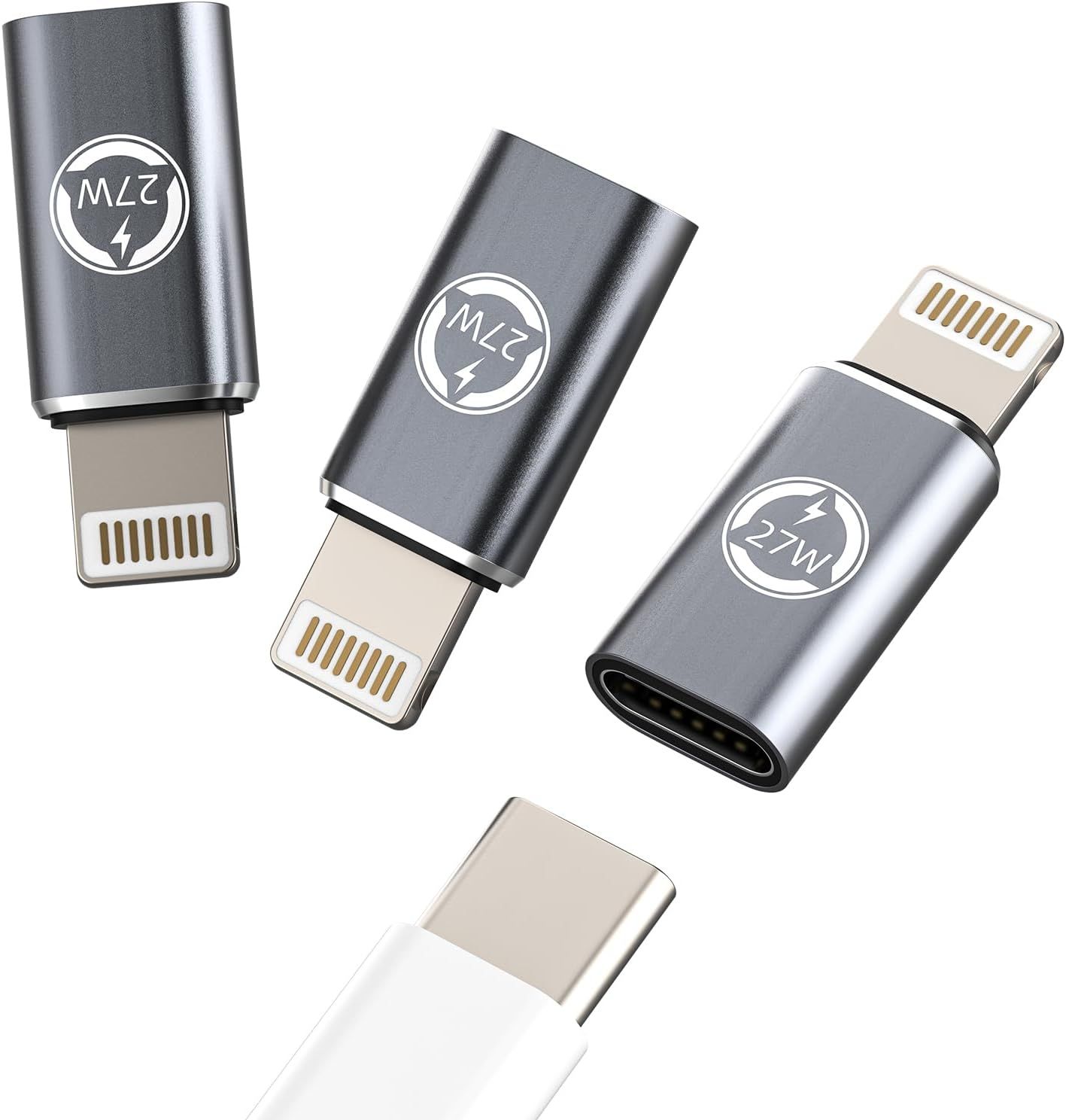 LORANKA 27W USB-C to Lightning Fast Charger Adapter (3 Packs)