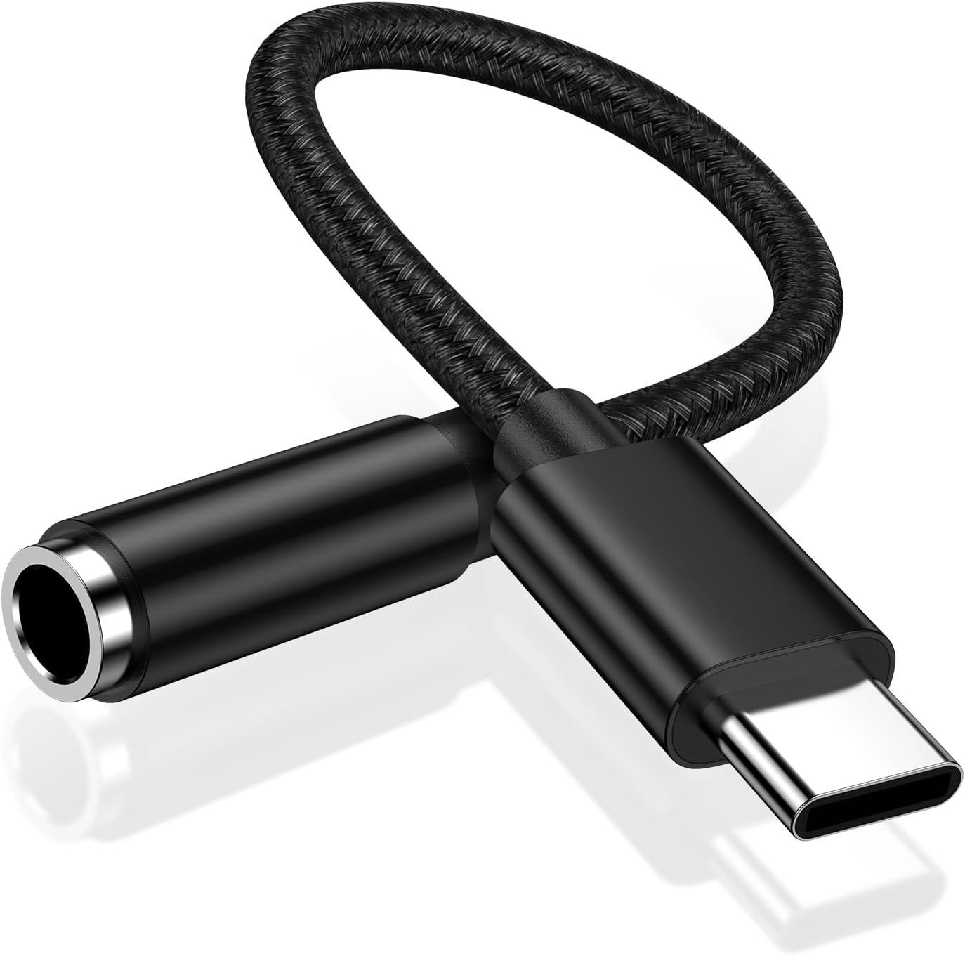 LORANKA USB-C to 3.5mm Audio Adapter - Type C Audio Adapter for Samsung Galaxy S24/S23/S22/S21/S20/A16/A55 5G/A15/A35/A54/A14/A34, iPhone