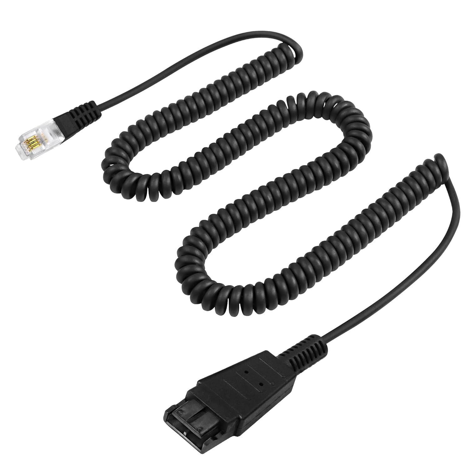 LORANKA Headset Adapter RJ9 to QD, Quick Connect HIS Cable Separator for Avaya IP 1608, 1616, 9610, 9620, 9620L, 9620C, 9630