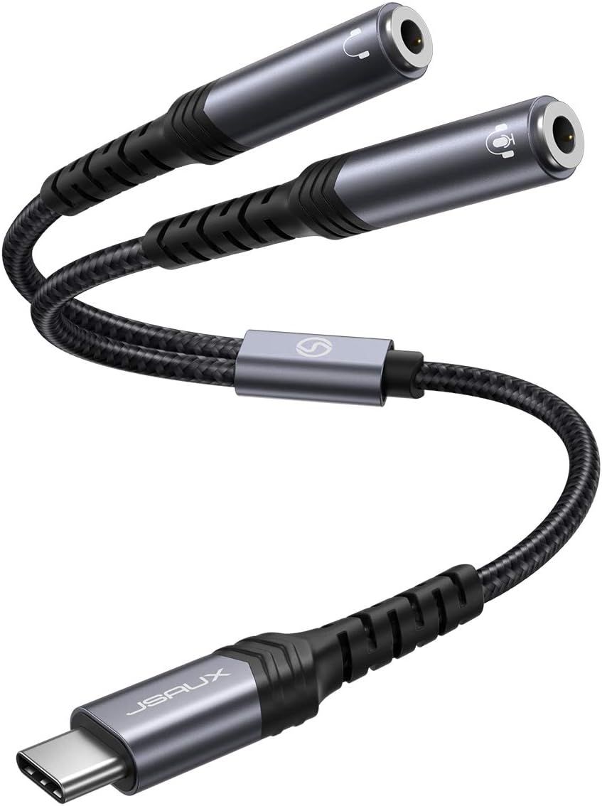 LORANKA USB C to 3.5mm Headphone Splitter