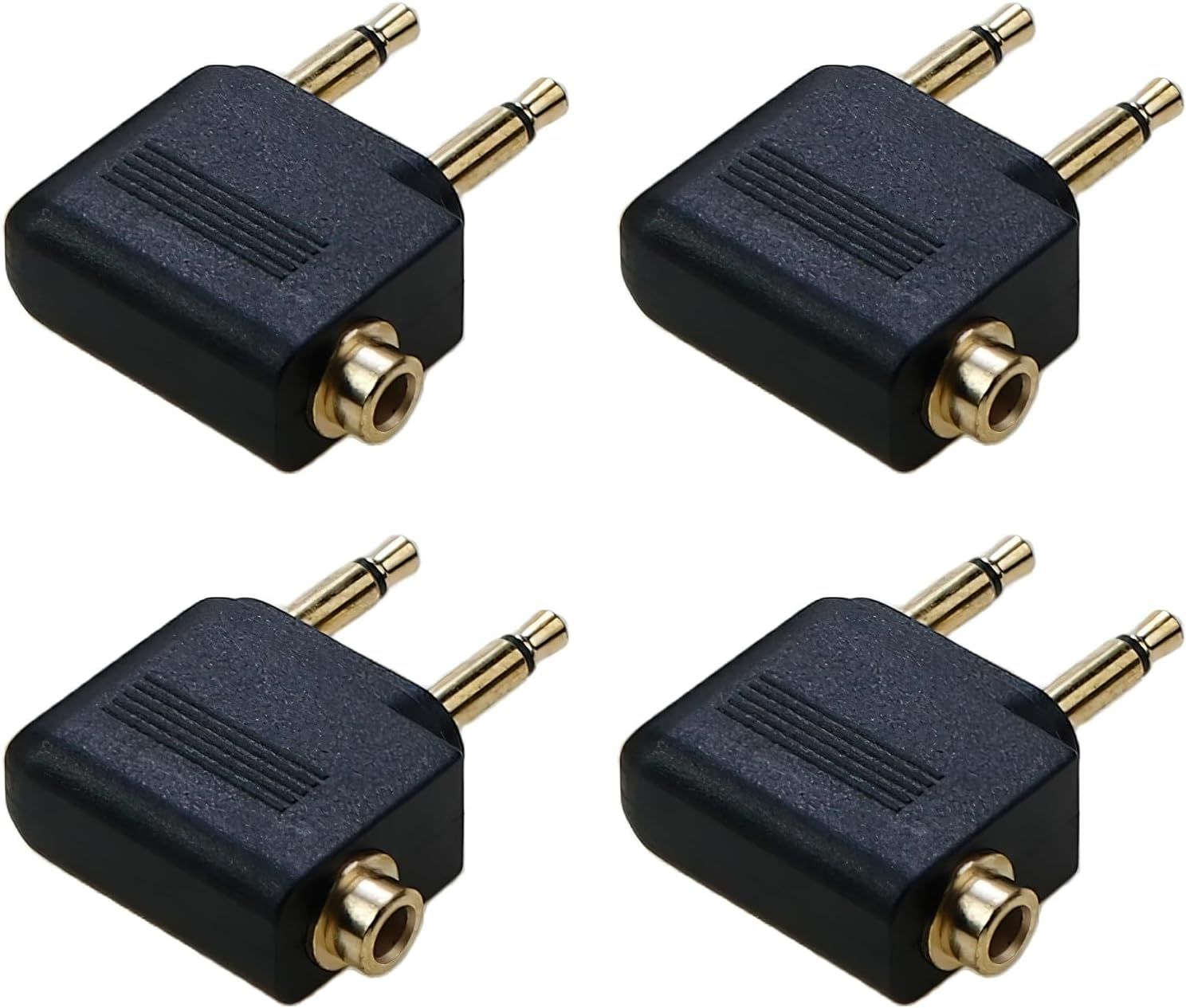 LORANKA 4-Pack In-Flight Headphone Adapters