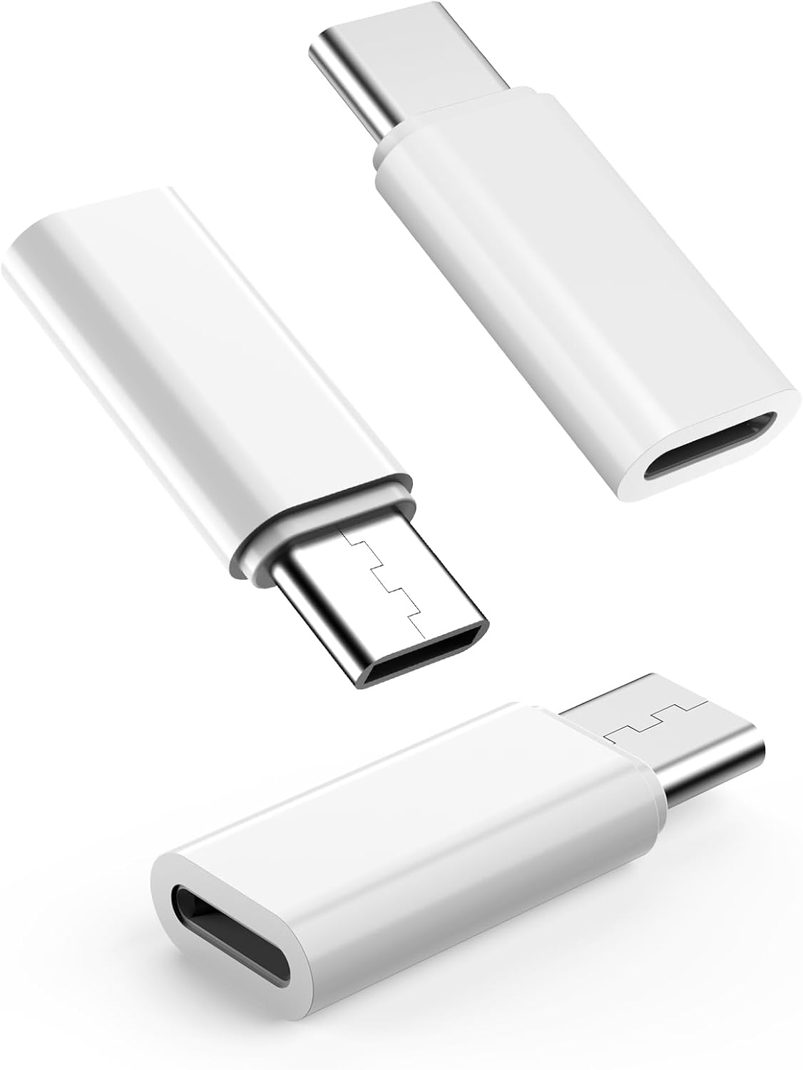 LORANKA Lightning to USB C Adapter 3-Piece Set, 36W Fast Charging and Data Transfer