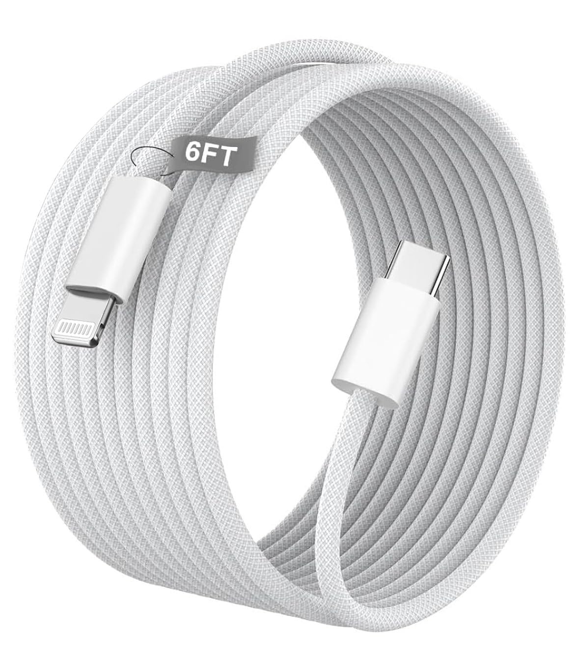 LORANKA USB C to Lightning Cable - Apple MFi Certified CarPlay, 1.8m High-Speed Data Transfer & Fast Charging OTG Cord for iPhone 14/13/12/11 Pro Max XS XR X 8 7 6S 6 Plus SE 5