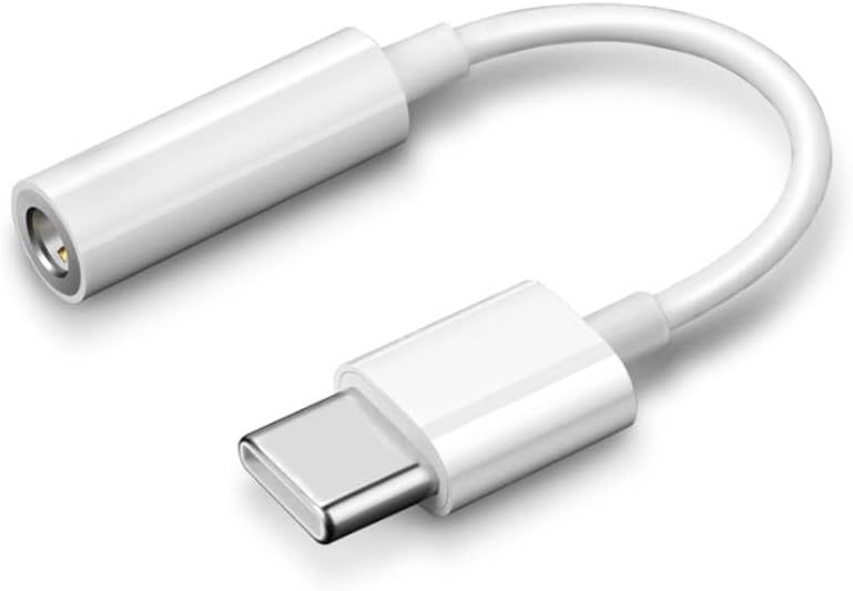 LORANKA USB-C to AUX 3.5mm Adapter for Samsung, Huawei, HTC