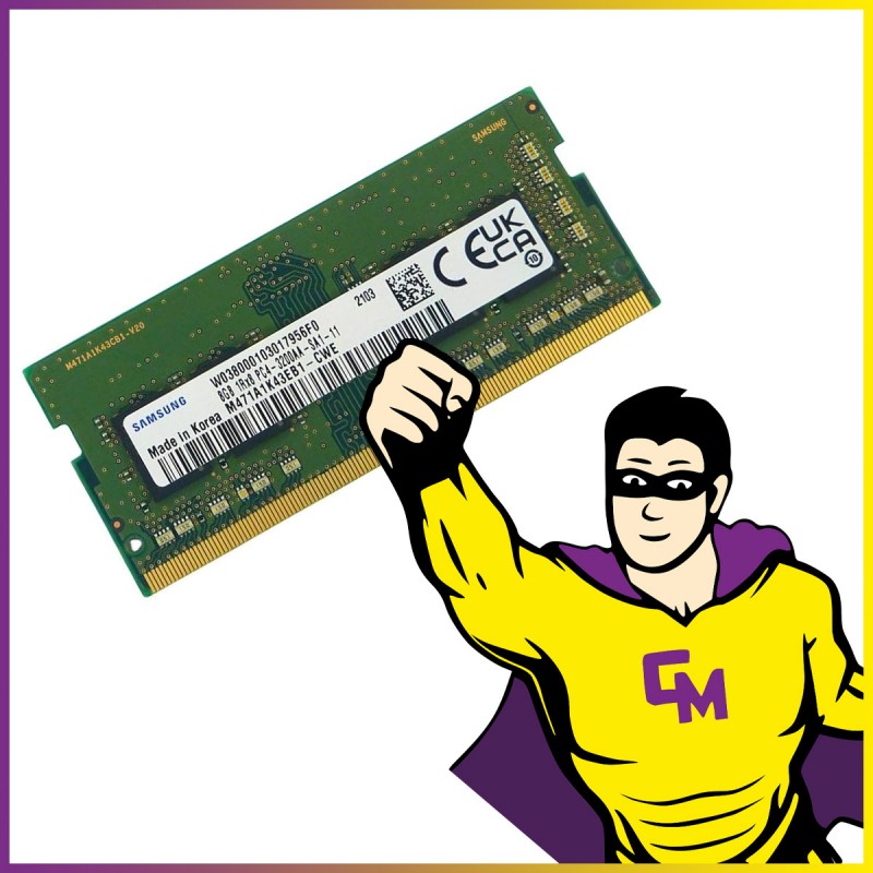 Samsung 8GB DDR4 SODIMM RAM (M471A1K43EB1-CWE, 3200MHz)
