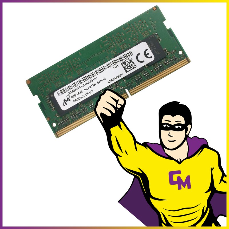 Barrette mémoire Micron 4 Go DDR4 SODIMM 2133 MHz (MTA8ATF51264HZ-2G1B1)