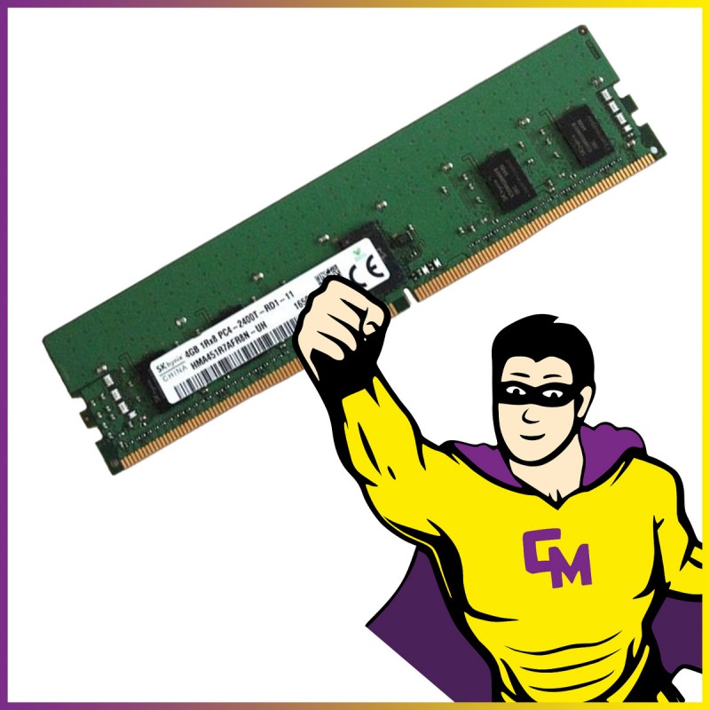 Memoria RAM Hynix de 4 GB (2400 MHz, PC4-19200, CL17, DIMM de 288 pines)
