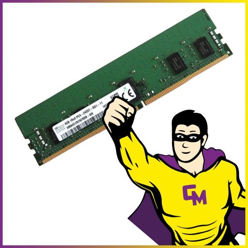 Memoria RAM Hynix de 4 GB (2400 MHz, PC4-19200, CL17, DIMM de 288 pines)