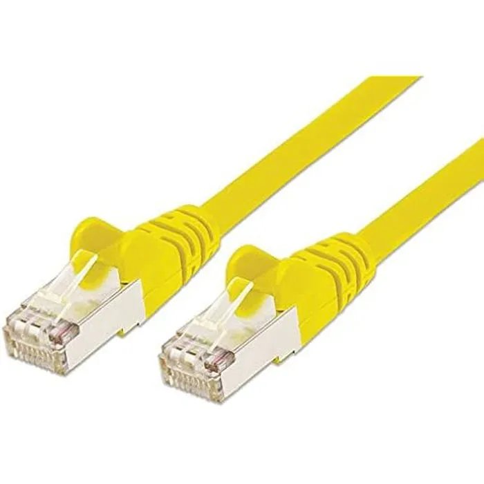 PremiumCord Ethernet Patch Cable - CAT6a - S/FTP PIMF - 10Gbps - 0.25m - Yellow