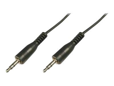 Nilox Audio Cable - 3.5mm Stereo Mini Jack to 3.5mm Stereo Mini Jack - 1.5m - Black (Pack of 10)