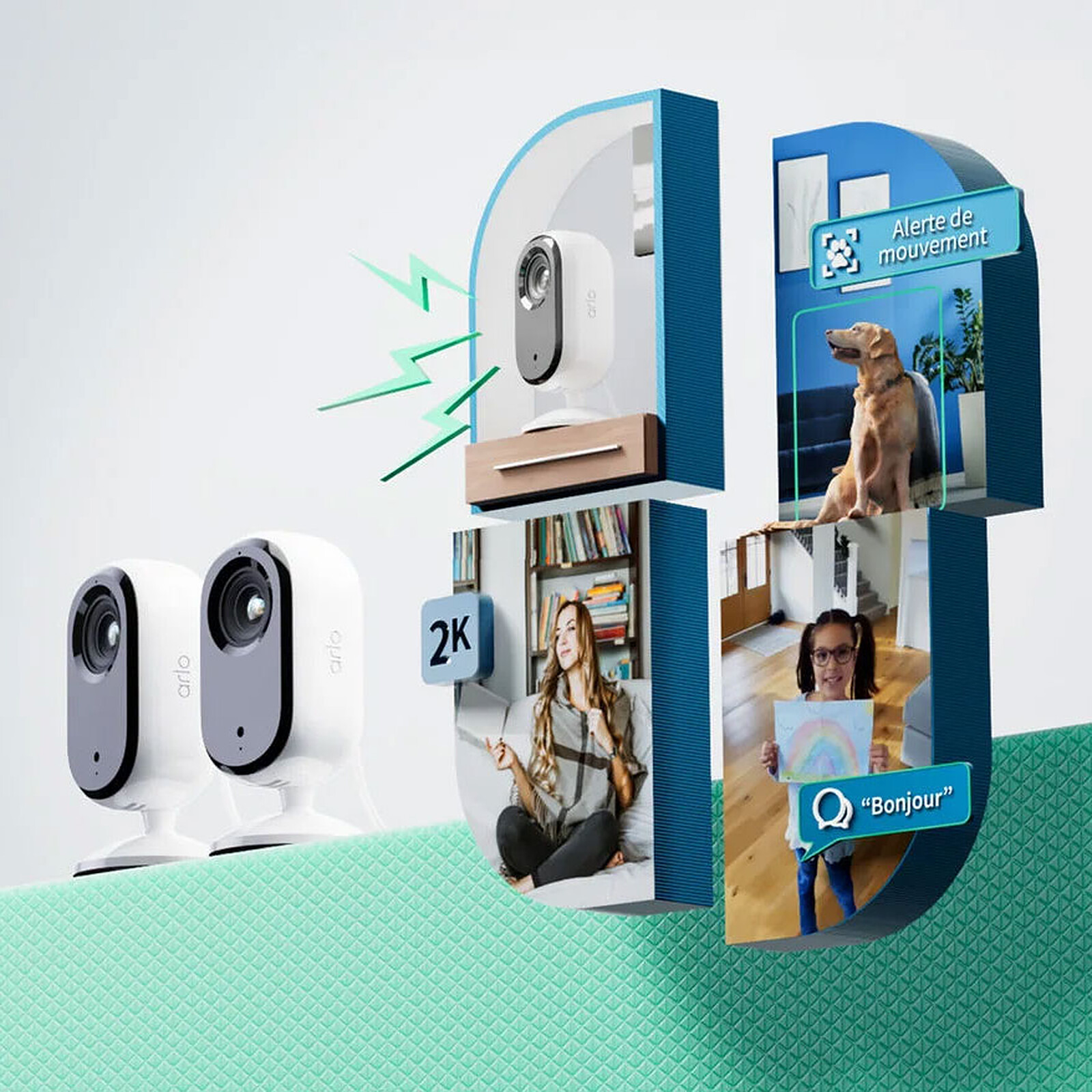 Arlo Essential 2K Indoor - White (x 2)