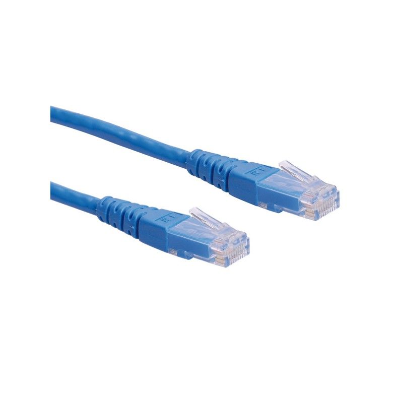 Secomp Roline - RJ-45 (M) to RJ-45 (M) Cable - 1.5m - UTP - CAT 6e - Molded, Locked - Blue
