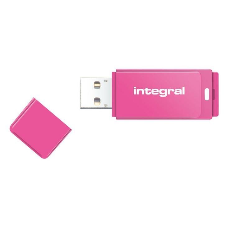 Integral Memory Neon USB Flash Drive - 16GB, USB 2.0