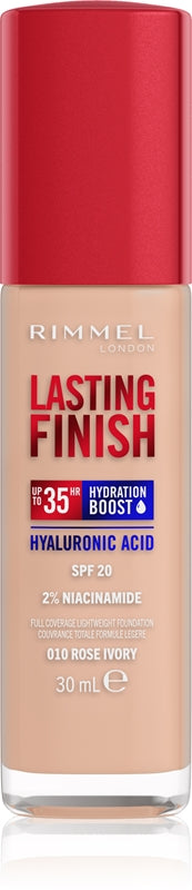 Rimmel Lasting Finish 35H Foundation, SPF 20, 010 Rose Ivoire (30ml)