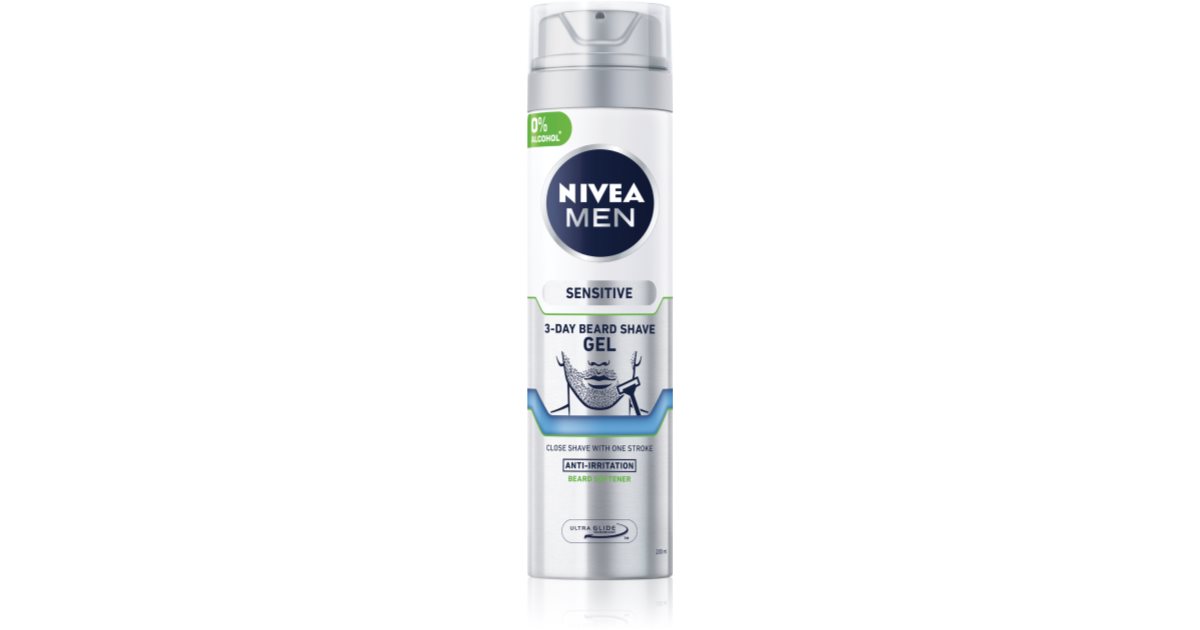 Nivea Men's Sensitive 3-Day Shave Gel - 200ml
