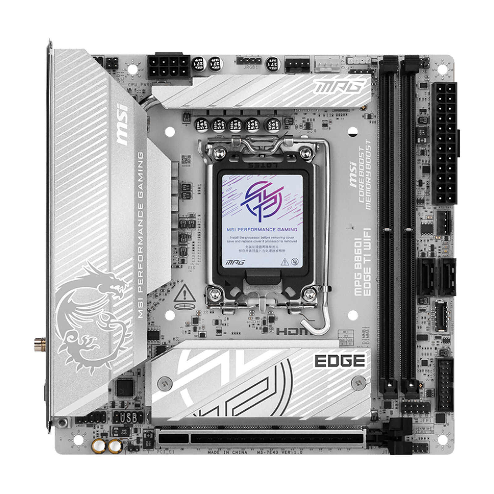 MSI MPG B860I Edge Ti Wi-Fi Motherboard