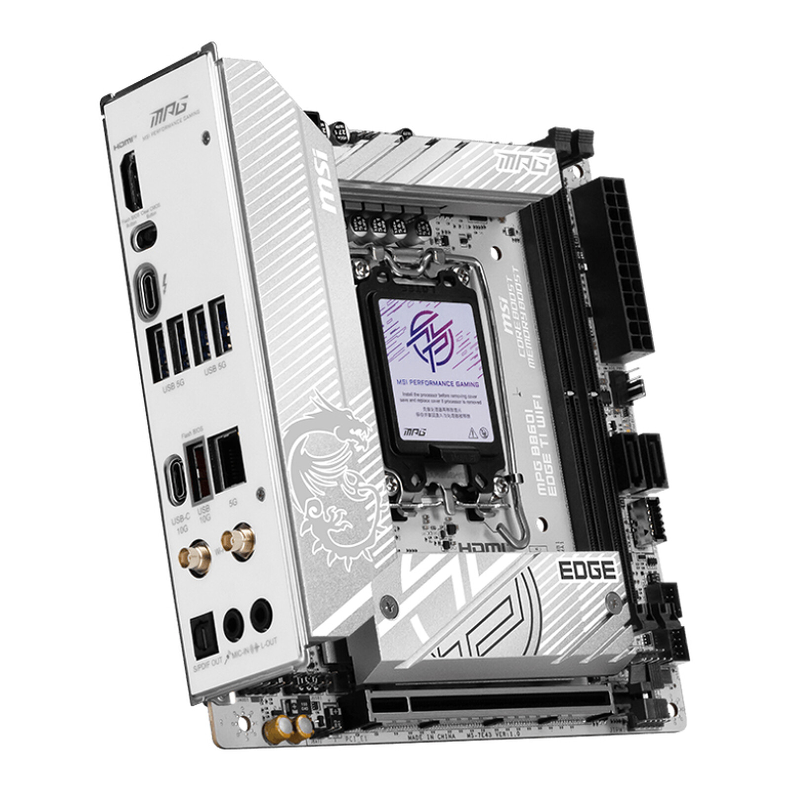 MSI MPG B860I Edge Ti Wi-Fi Motherboard