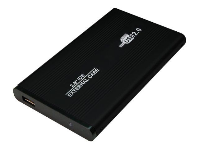 LogiLink 2.5'' USB 2.0 HDD Enclosure - External Case - Black
