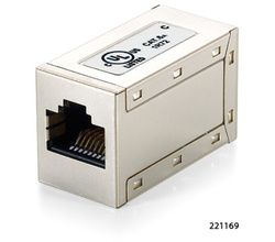 Conector de red Digital Data Communications - Blindado RJ-45 (F) a RJ-45 (F) CAT 6a