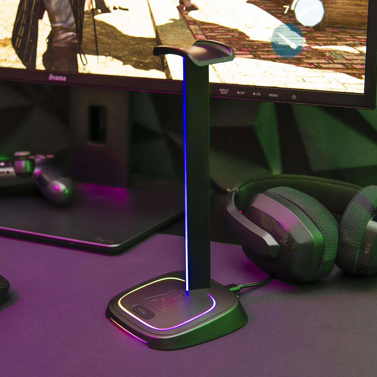 The G-Lab K-Stand Neon HUB USB (Black)
