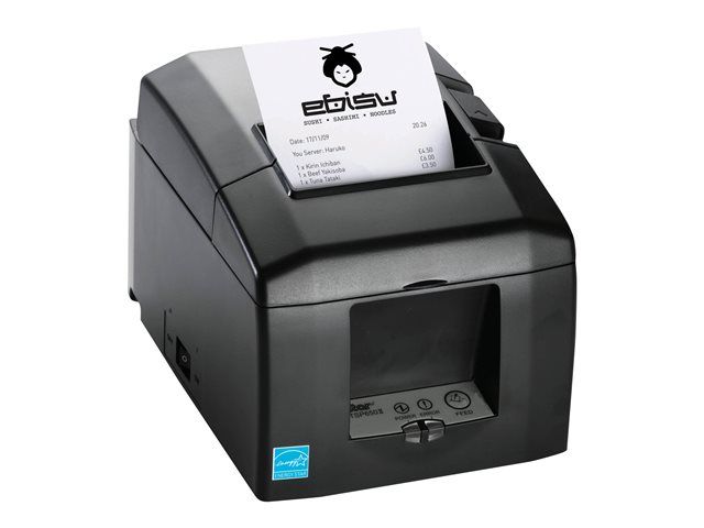 Star TSP 654IIE3-24 Thermal Receipt Printer - 8cm Roll - 203dpi - Up to 300mm/s - LAN - Cutter - Grey