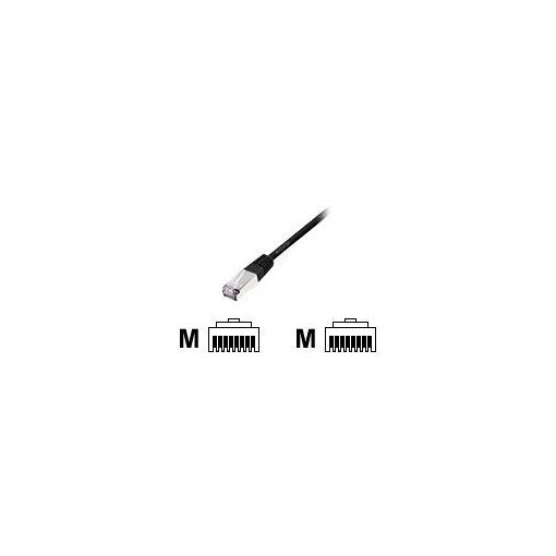 Cable Digital Data Communications SFTP CAT 6, 7.5 m, RJ-45 (M) a RJ-45 (M), sin halógeno, moldeado, bloqueado - Negro