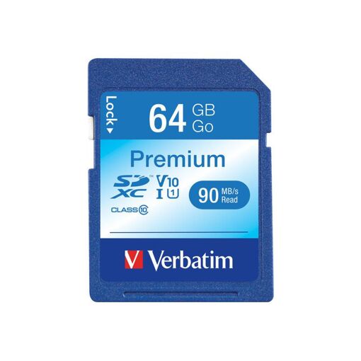 Verbatim Premium Flash Memory Card - 64GB, Class 10 SDXC