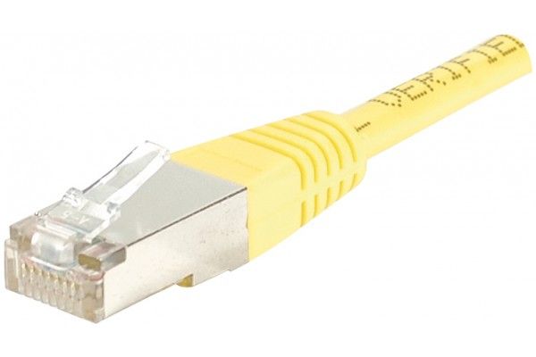 Exertis Connect CAT 6 Shielded Patch Cable - 15cm, Yellow