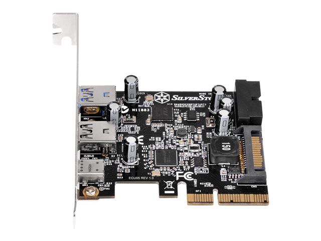 Silverstone ECU05 - Low-Profile PCIe 2.0 x2 USB Adapter